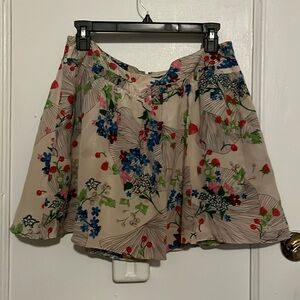 Anthropologie Leifsdottir Silk printed Skirt